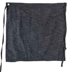 ChefWorks Grey Twill Half Apron Utility Pockets Barista Server Workwear Unisex